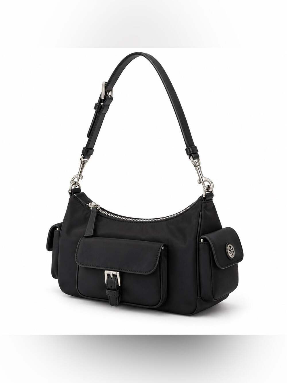 Tory Burch Black Women’s Shoulder Bag with Multiple Pockets
